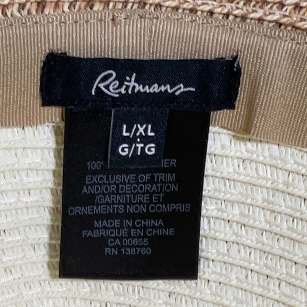 NWT Elegant Cream and Tan Women's Fedora Packable Hat NEW - Picture 4 of 6